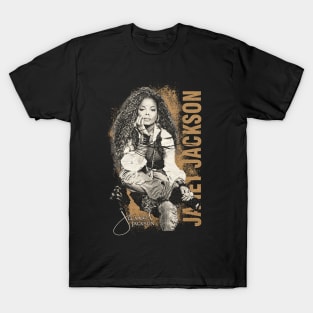 Janet Jackson // retro brown T-Shirt